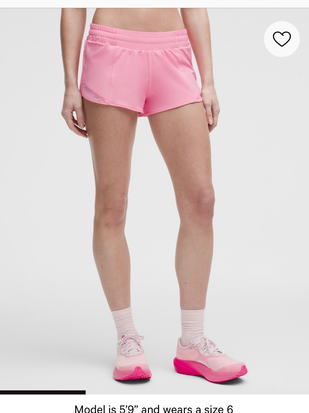Women's High-Waist Orange Athletic Shorts - Picture 4 of 4